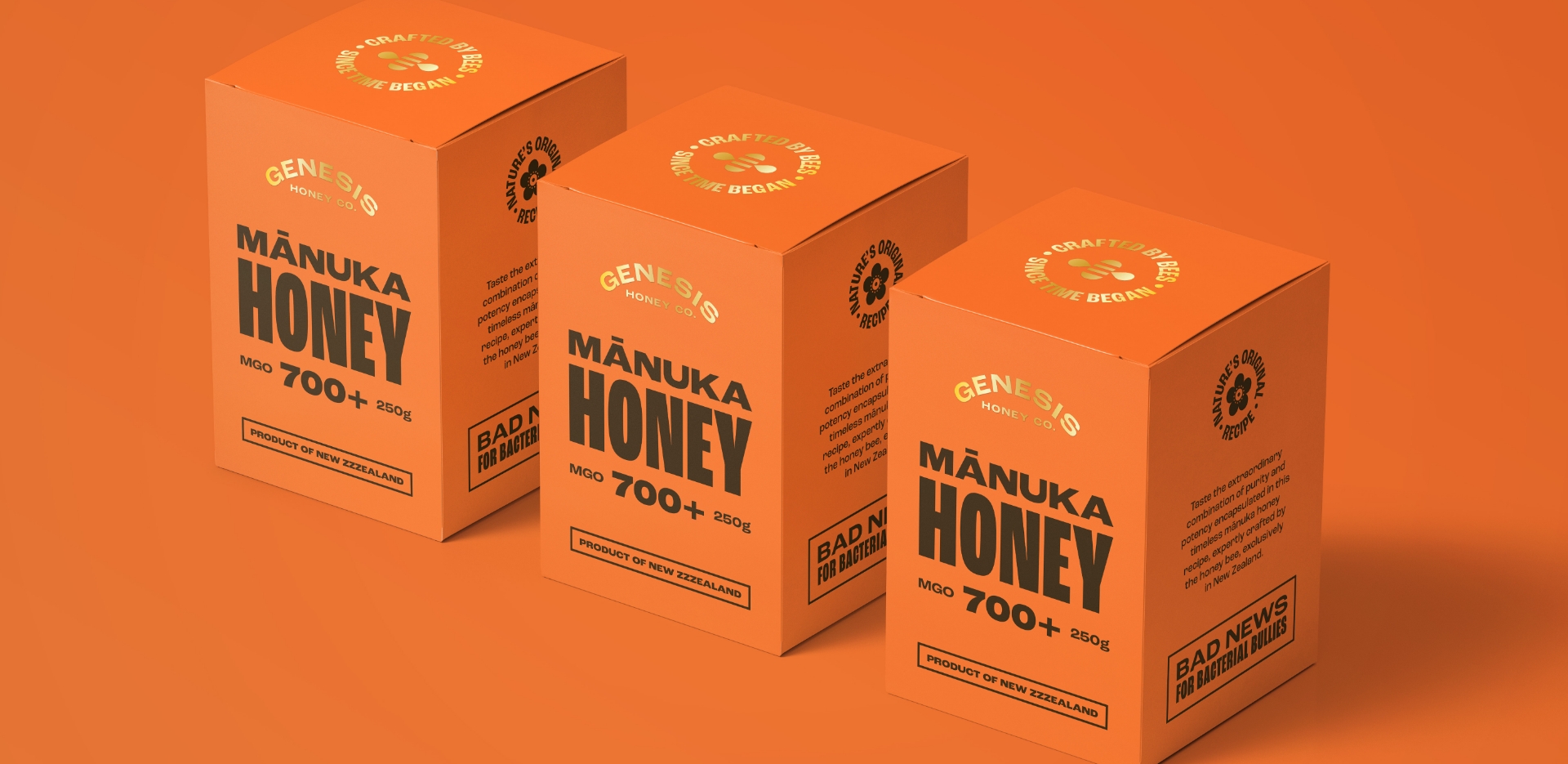 Genesis Honey outer packaging